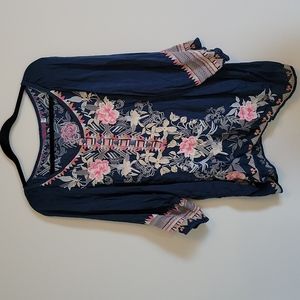 Johnny Was Embroidered Top